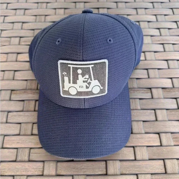 Travis Mathew Men's El Capitan Hat SnapBack Navy Hat 110 Flexfit Tech Polyester - Picture 3 of 7